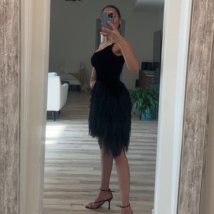 Raisa Vanessa dress w/ gold birds detail